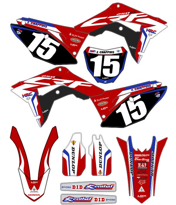 CALCOS HONDA CR 0874