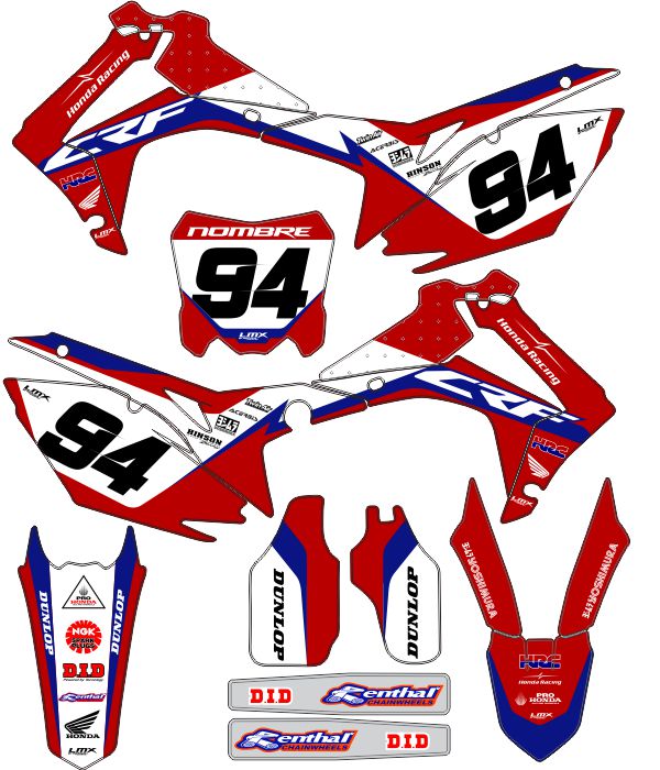 CALCOS HONDA CR 0863