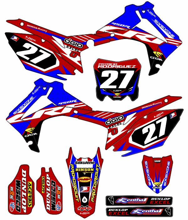 CALCOS HONDA CR 0879