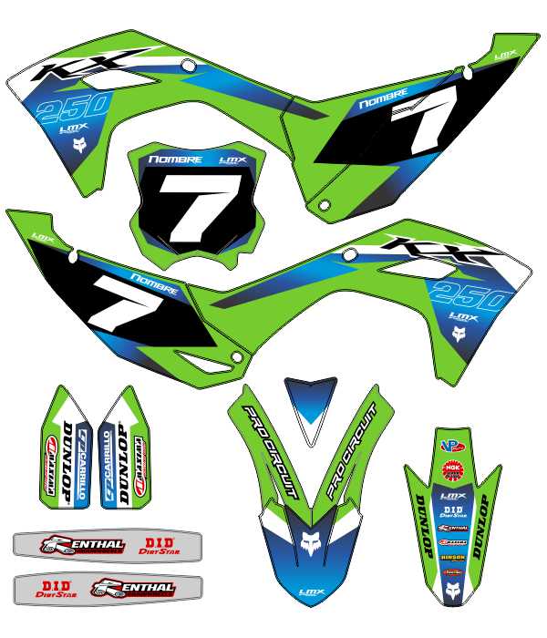 CALCOS KAWASAKI KXF 2936