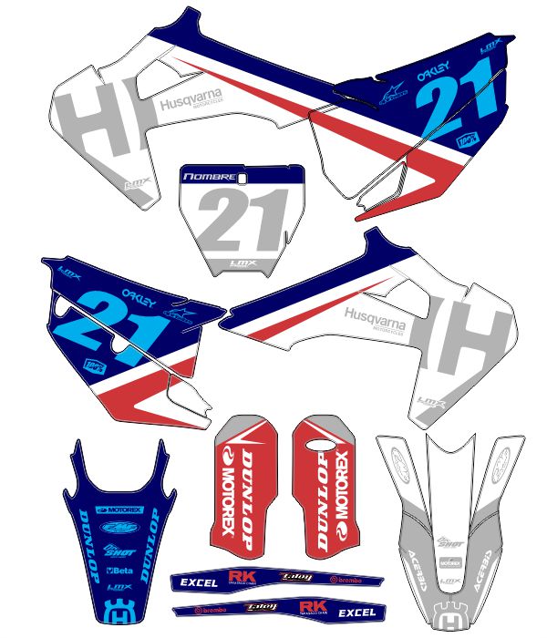 CALCOS HUSQVARNA HUSQ 6967
