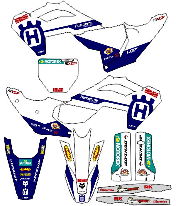 CALCOS HUSQVARNA HUSQ 6957