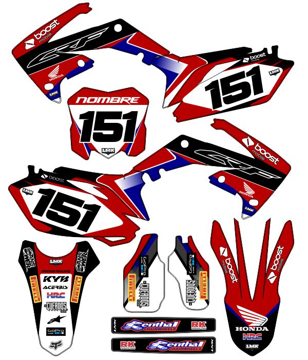 CALCOS HONDA CR 0884