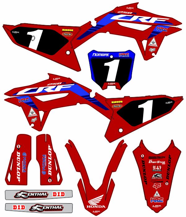 CALCOS HONDA CR 0860