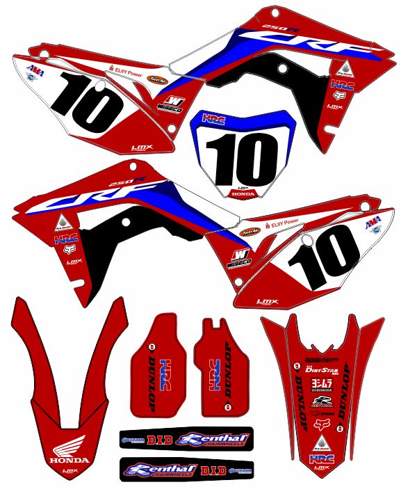 CALCOS HONDA CR 0868