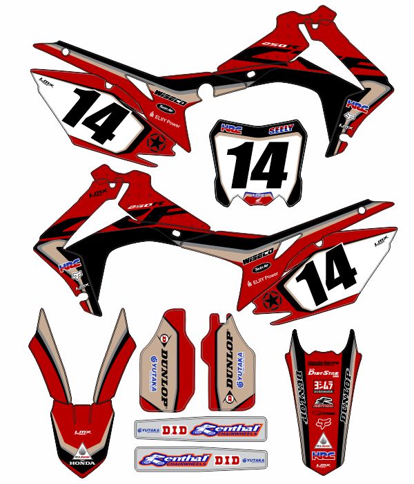 CALCOS HONDA CR 0870