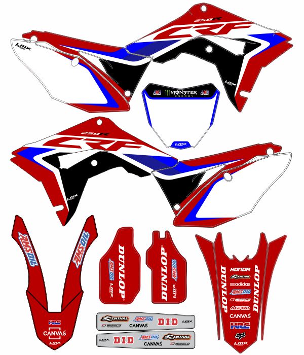 CALCOS HONDA CR 0869