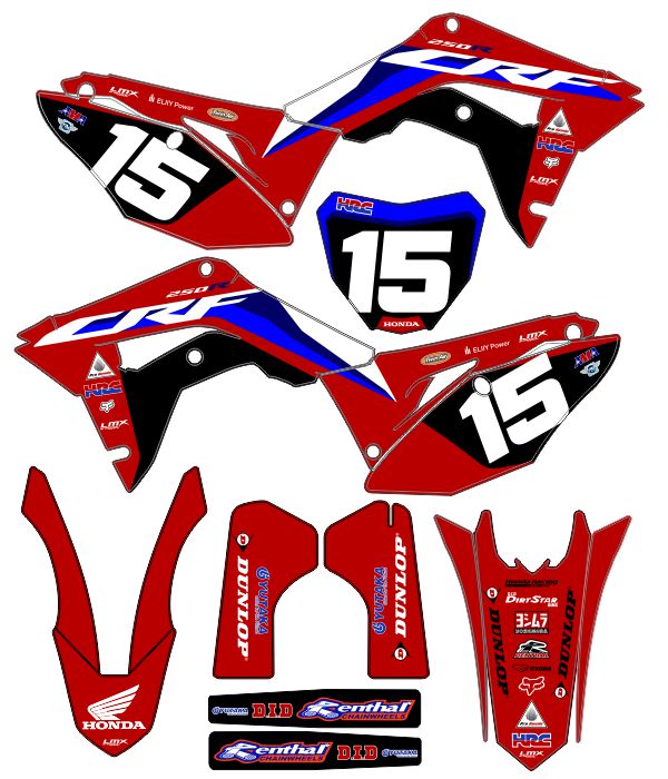 CALCOS HONDA CR 0864