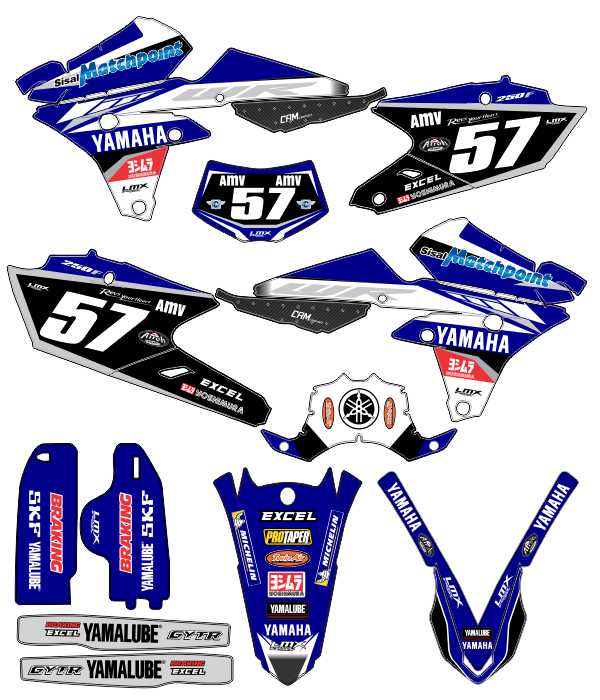 CALCOS YAMAHA YZF 3954