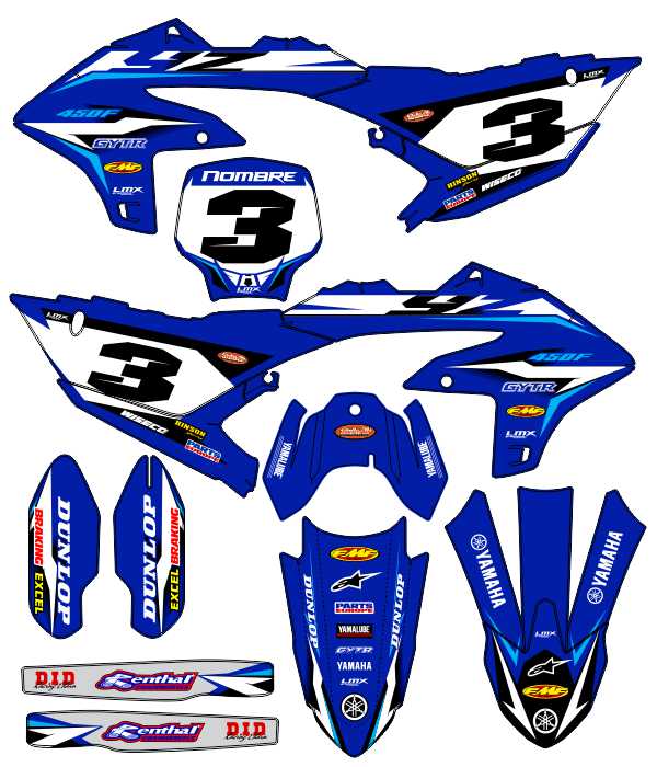CALCOS YAMAHA YZF 3938