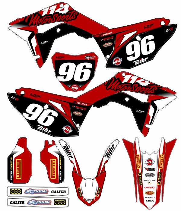 CALCOS HONDA CR 0875