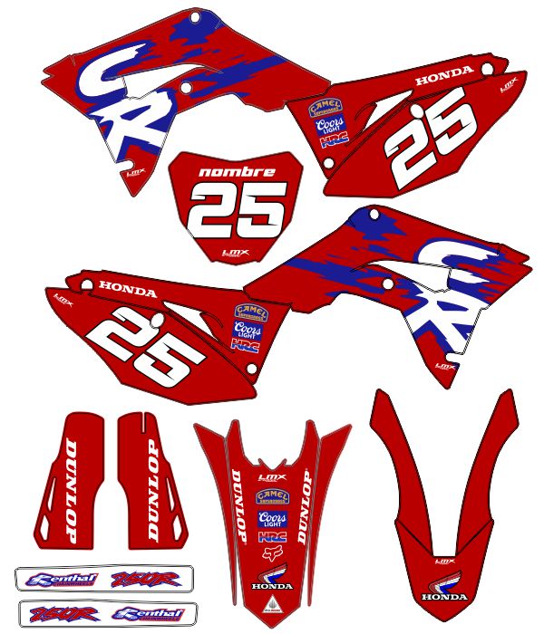 CALCOS HONDA CR 0867