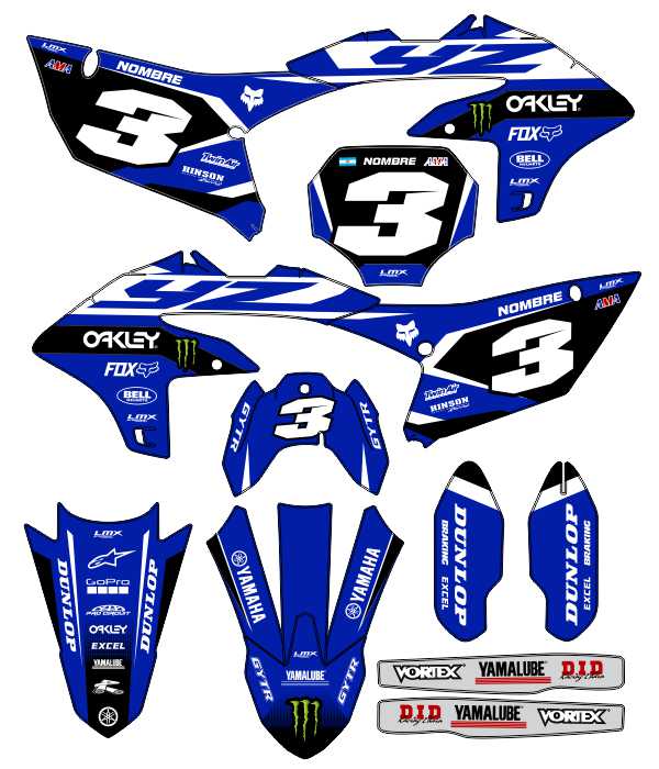 CALCOS YAMAHA YZF 3939