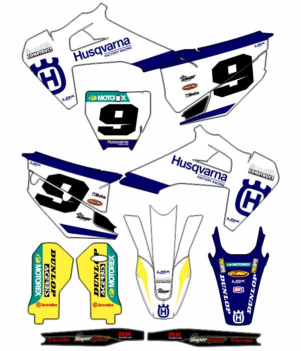 CALCOS HUSQVARNA HUSQ 6962