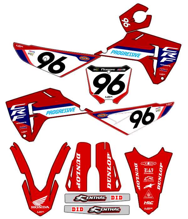 CALCOS HONDA CR 0852