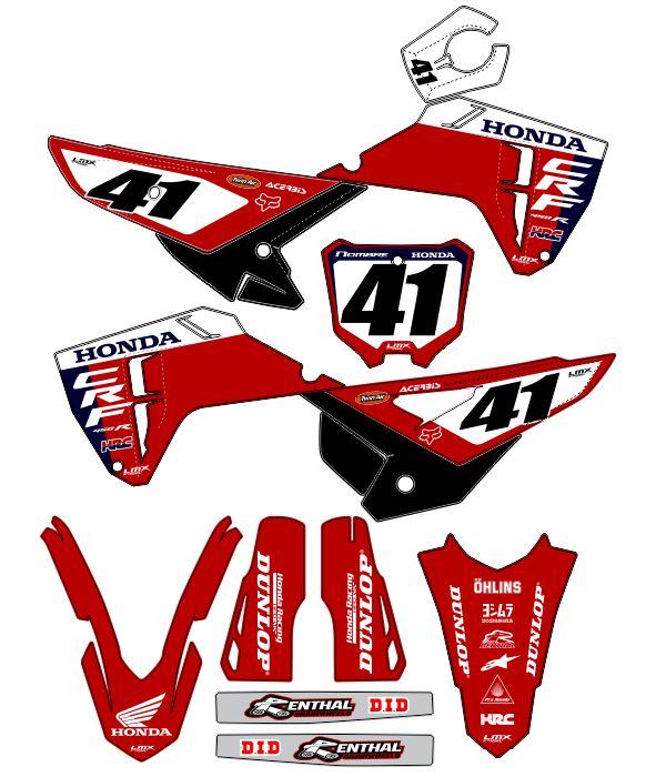 CALCOS HONDA CR 0857