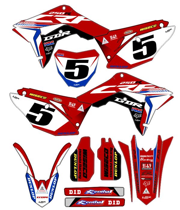 CALCOS HONDA CR 0877