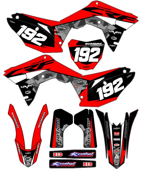 CALCOS HONDA CR 0865